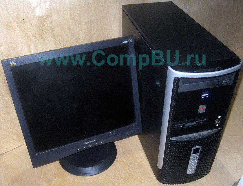Комплект: одноядерный компьютер Intel Pentium-4 с 1Гб памяти и 17 дюймовый ЖК монитор (Тула)